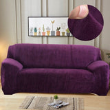 Sofa Cover – Velvet – Plum