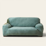 Sofa Cover – Velvet Plush – Sage Mist