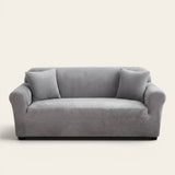 Sofa Cover – Velvet Smooth – Pearl Grey