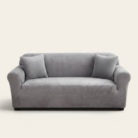 Sofa Cover – Velvet Smooth – Pearl Grey