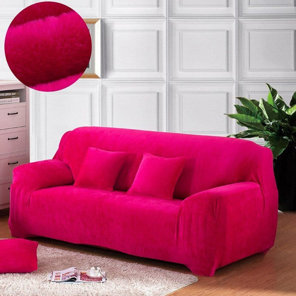 Sofa Cover – Velvet – Fuchsia