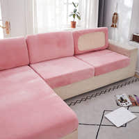 Sofa Cushion Cover – Velvet Plush – Soft Blush