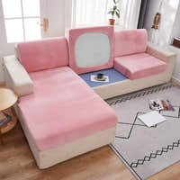 Sofa Cushion Cover – Velvet Plush – Soft Blush