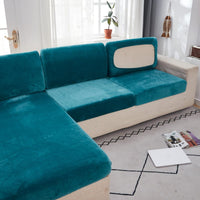 Sofa Cushion Cover – Velvet Plush – Teal