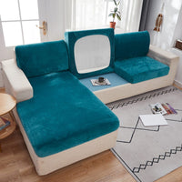 Sofa Cushion Cover – Velvet Plush – Teal