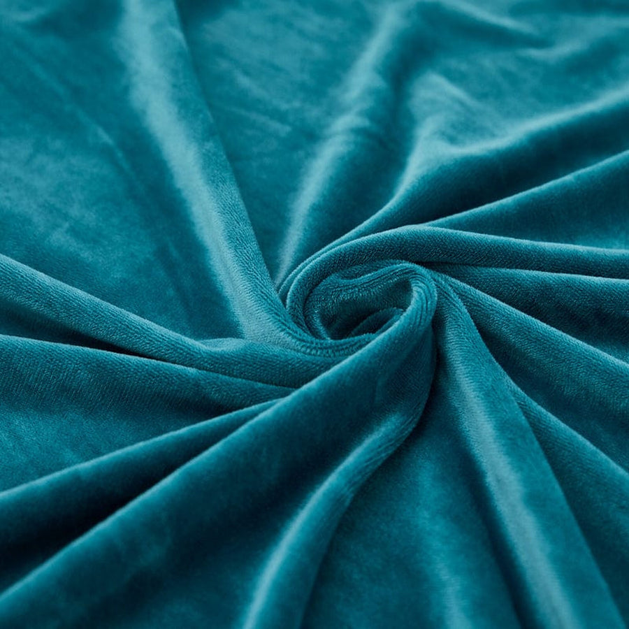 Sofa Cushion Cover – Velvet Plush – Teal