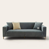 Sofa Cover – Velvet – Teal Deep