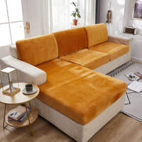 Sofa Cushion Cover – Velvet Plush Sectional – Terracotta