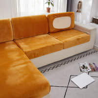 Sofa Cushion Cover – Velvet Plush Sectional – Terracotta