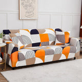 Sofa Cover – Vintage Geometric – Bouclé Sand