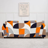 Sofa Cover – Vintage Geometric – Bouclé Sand