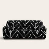 Sofa Cover – Wave Print – Ink Black