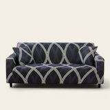 Sofa Cover – Wave Print – Midnight Navy