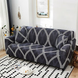 Sofa Cover – Wave Print – Midnight Navy