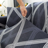 Sofa Cover – Wave Print – Midnight Navy