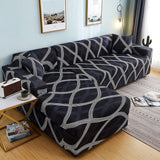 Sofa Cover – Wave Print – Midnight Navy