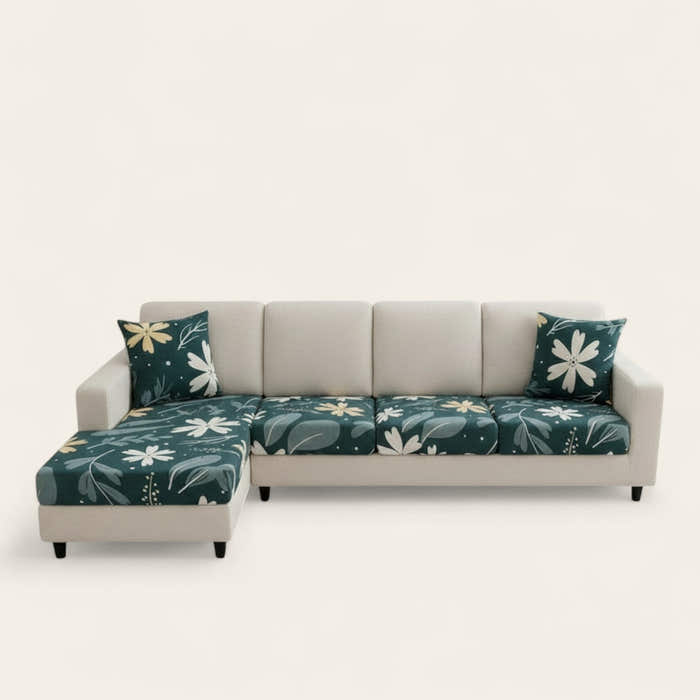 Sofa Cushion Cover – Botanical Floral – Forest