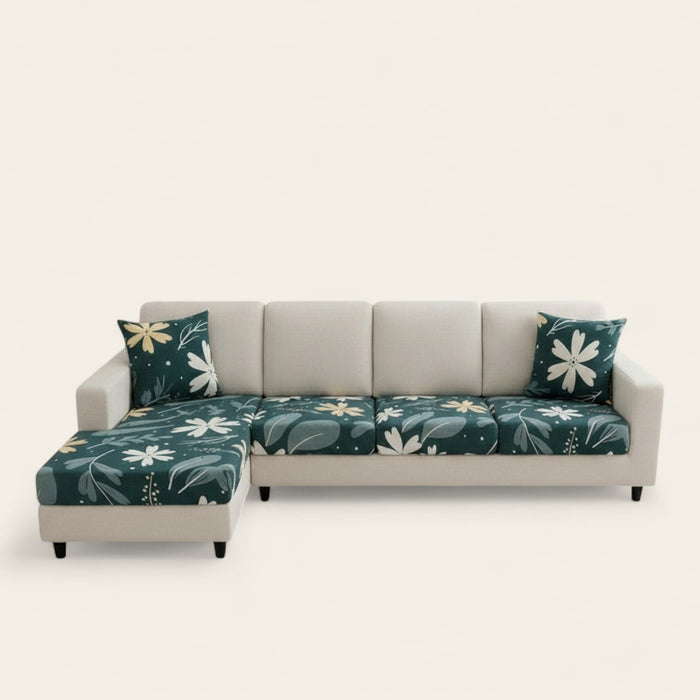 Sofa Cushion Cover – Botanical Floral – Forest