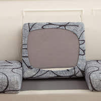 Sofa Cushion Cover – Botanical Print – Pearl Grey
