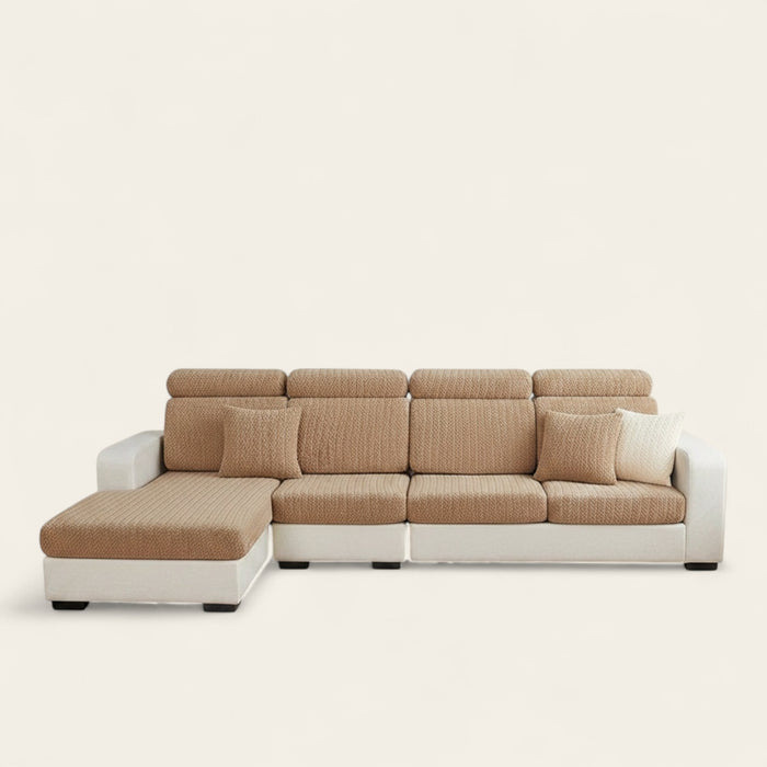 Sofa Cushion Cover – Corduroy Knit – Caramel