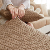 Sofa Cushion Cover – Corduroy Knit – Caramel