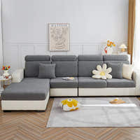 Sofa Cushion Cover – Corduroy Knit – Charcoal