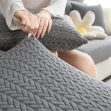 Sofa Cushion Cover – Corduroy Knit – Charcoal