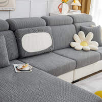 Sofa Cushion Cover – Corduroy Knit – Charcoal