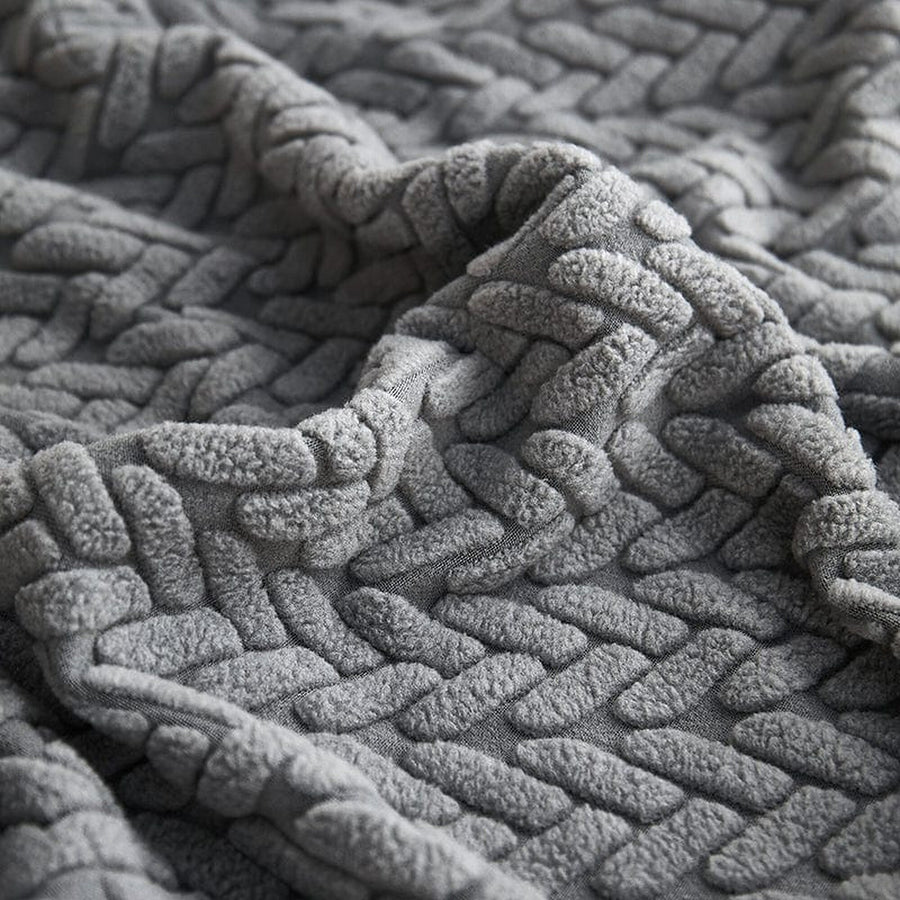 Sofa Cushion Cover – Corduroy Knit – Charcoal