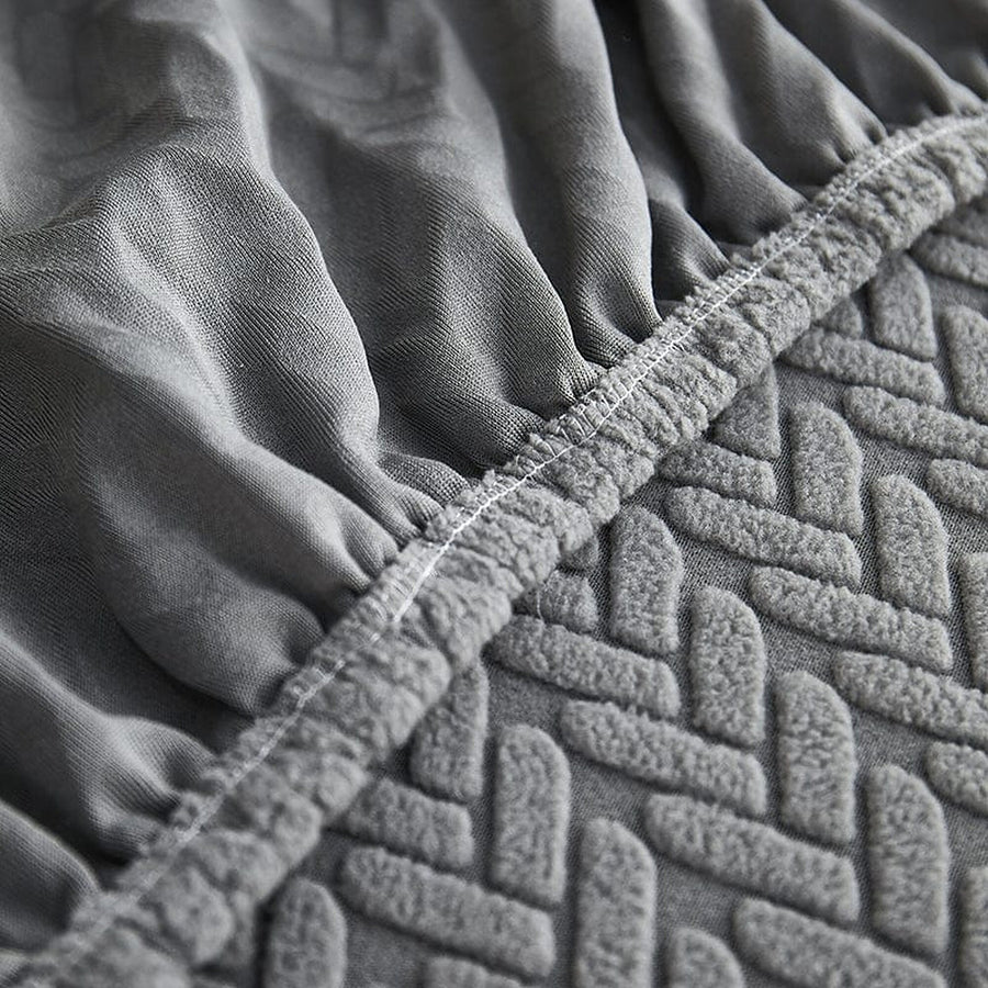 Sofa Cushion Cover – Corduroy Knit – Charcoal