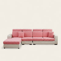 Sofa Cushion Cover – Corduroy Knit Compact – Soft Blush