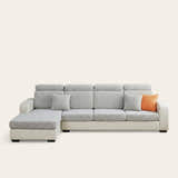 Sofa Cushion Cover – Corduroy Knit – Pearl Grey