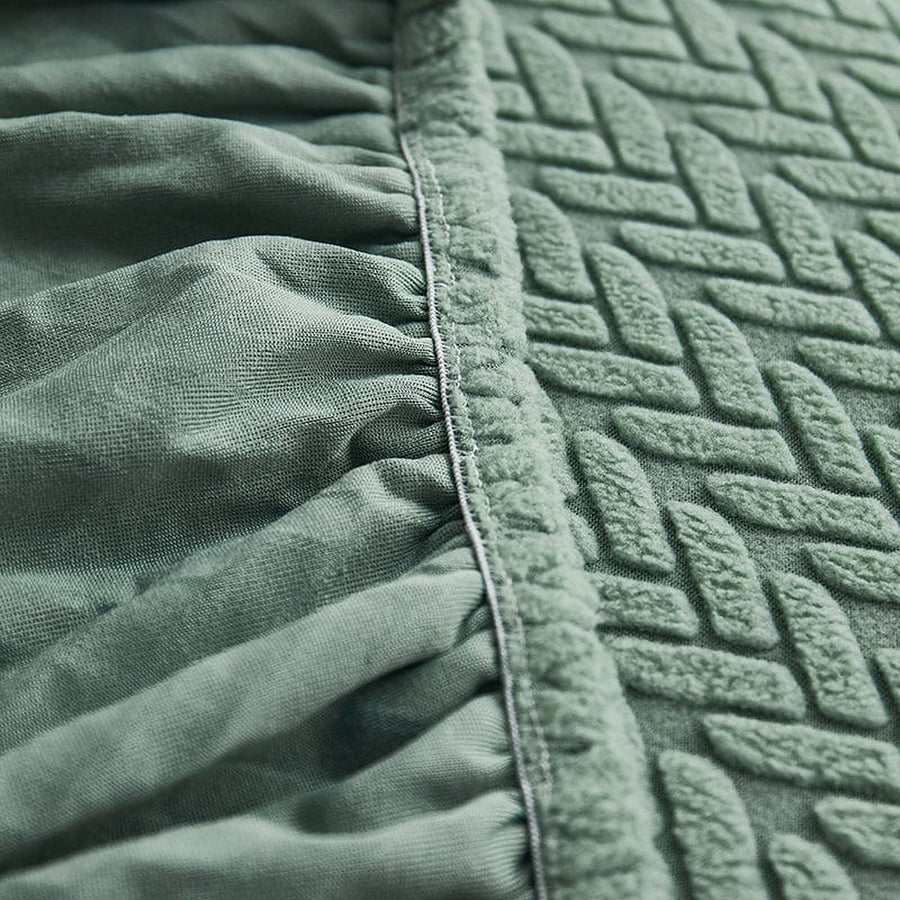 Sofa Cushion Cover – Corduroy Knit – Sage Mist