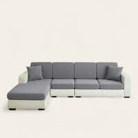 Sofa Cushion Cover – Corduroy Knit Sectional – Pearl Grey