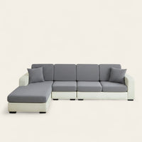 Sofa Cushion Cover – Corduroy Knit Sectional – Pearl Grey