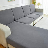 Sofa Cushion Cover – Corduroy Knit Sectional – Pearl Grey