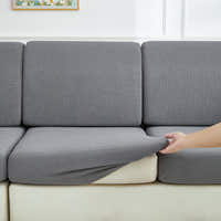 Sofa Cushion Cover – Corduroy Knit Sectional – Pearl Grey