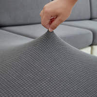 Sofa Cushion Cover – Corduroy Knit Sectional – Pearl Grey