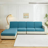 Sofa Cushion Cover – Corduroy Knit Sectional – Teal