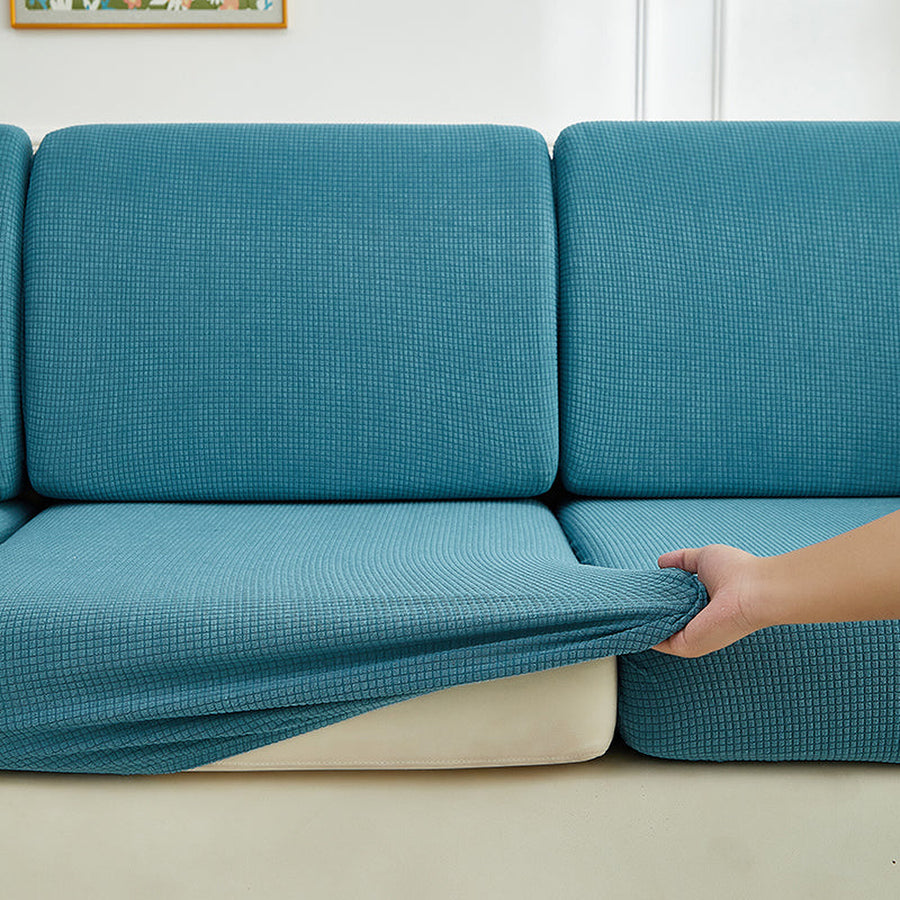 Sofa Cushion Cover – Corduroy Knit Sectional – Teal