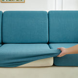 Sofa Cushion Cover – Corduroy Knit Sectional – Teal