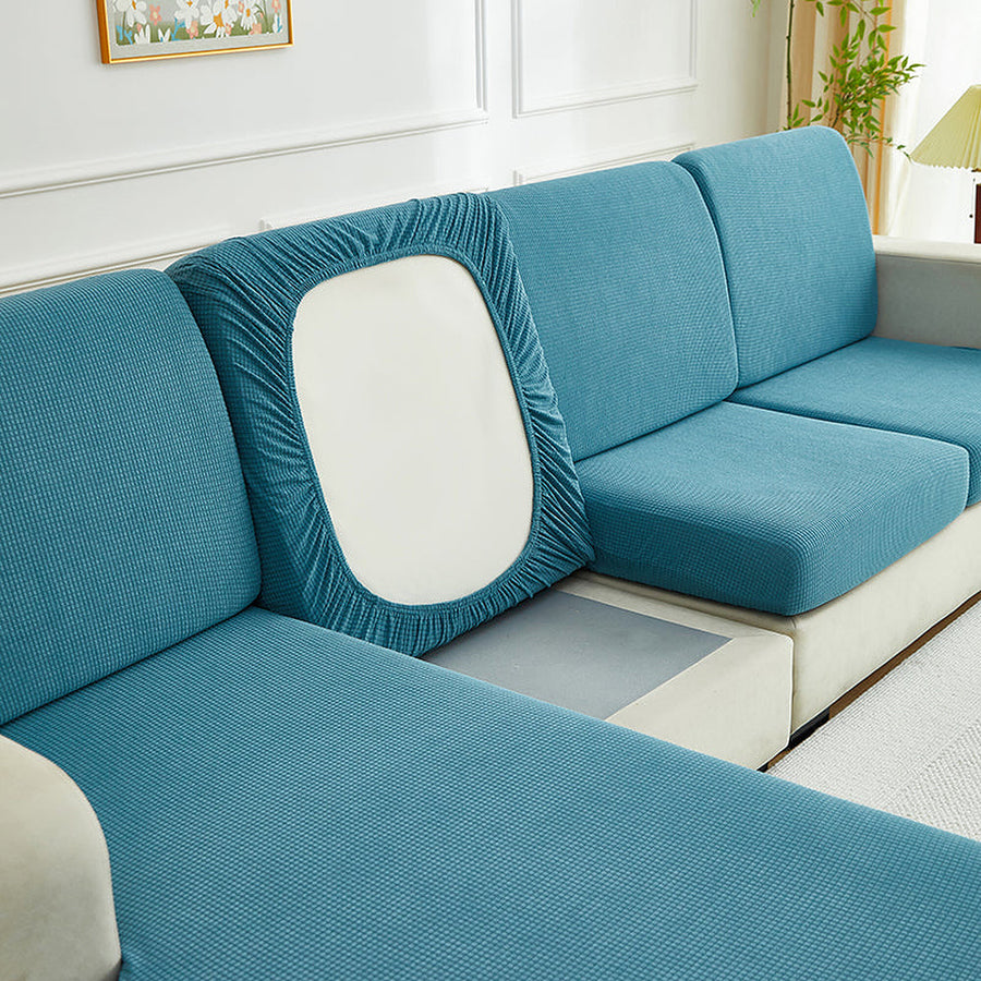 Sofa Cushion Cover – Corduroy Knit Sectional – Teal