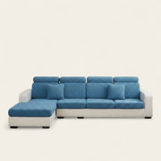 Sofa Cushion Cover – Corduroy Knit – Stormy Blue