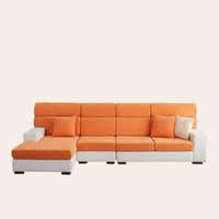 Sofa Cushion Cover – Corduroy Knit – Terracotta