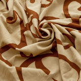 Sofa Cushion Cover – Damask Print – Caramel