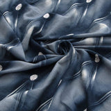 Sofa Cushion Cover – Quilted Leather Look – Midnight Navy