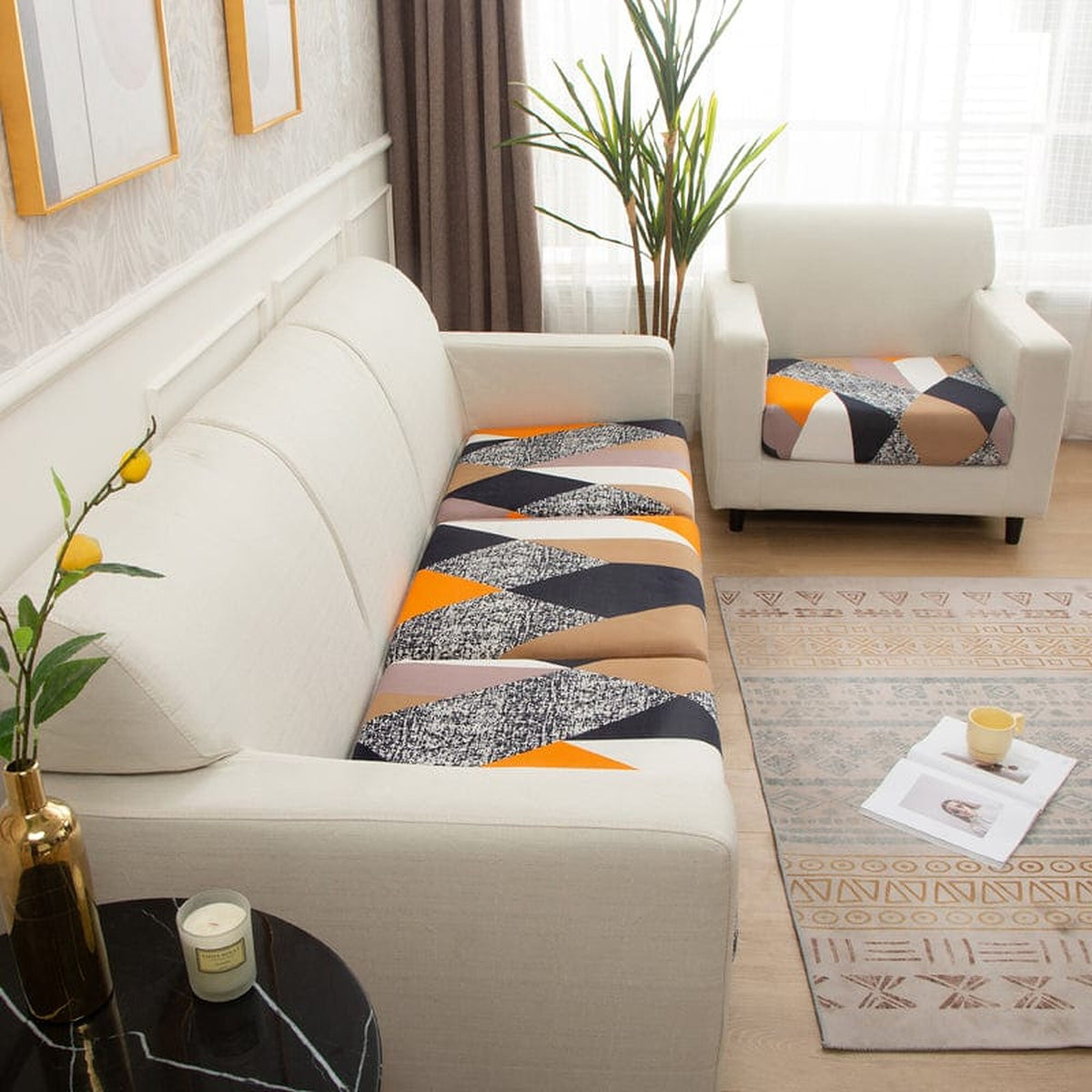 Sofa Cushion Cover – Modern Abstract – Multicolor