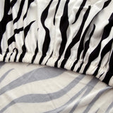 Sofa Cushion Cover – Zebra Print – Black & White