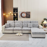 Sofa Cushion Cover – Embossed Floral – Mist Grey