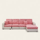 Sofa Cushion Cover – Embossed Floral – Soft Blush